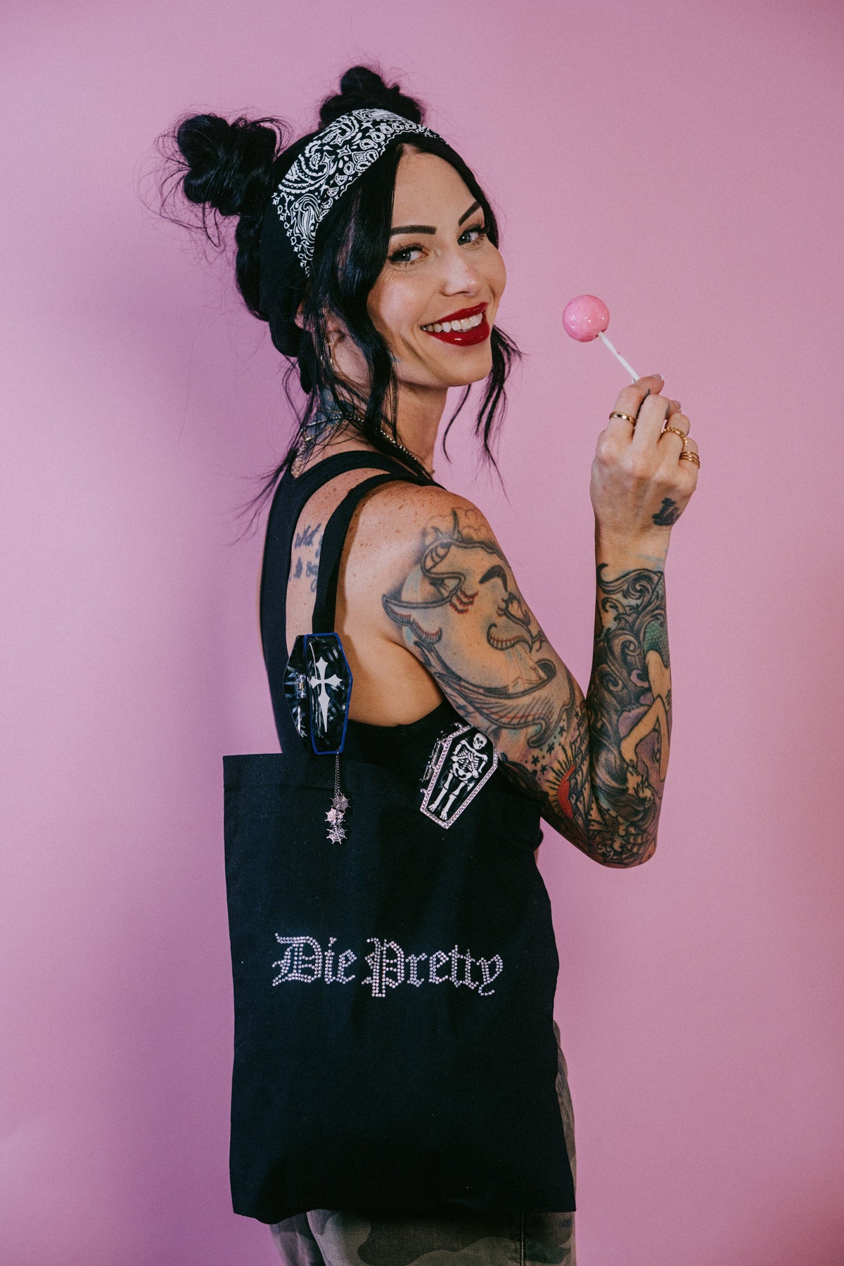 Die Pretty Rhinestone Tote
